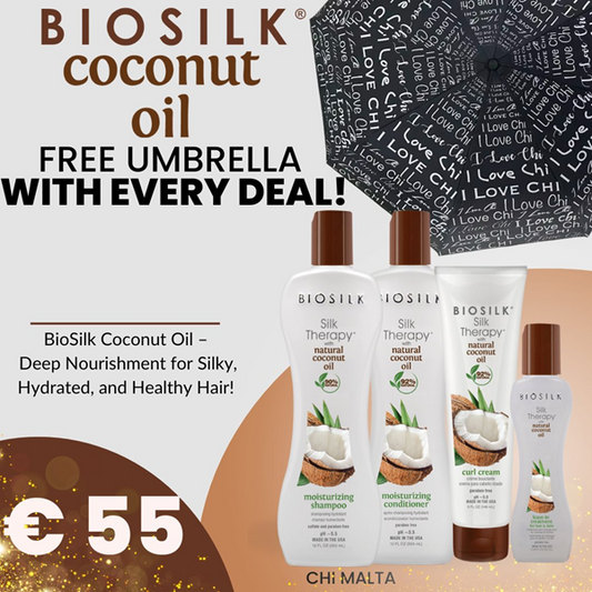 Biosilk Coconut Oil 4 Products + Free Umbrella