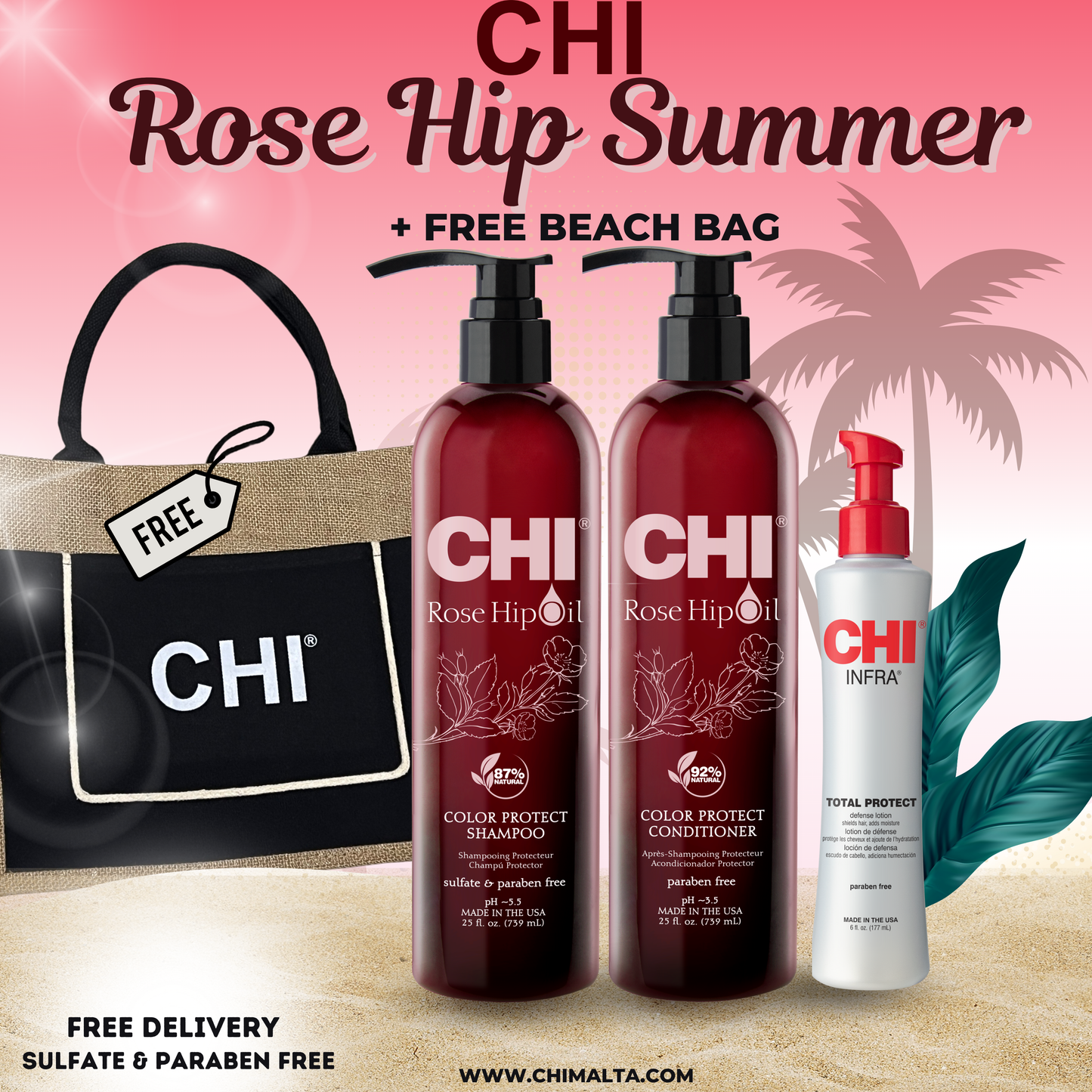 CHI Rose Hip + Free CHI Bag