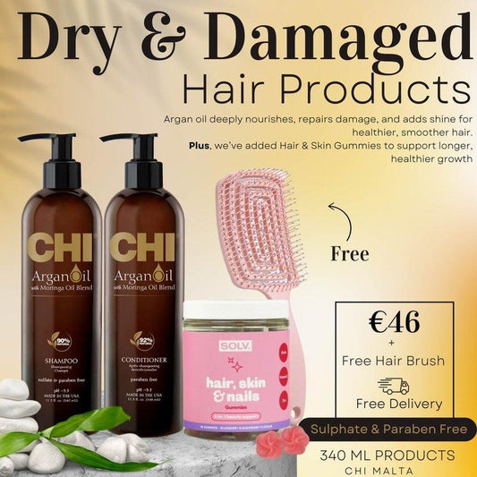 Argan Oil Set + Free Brush
