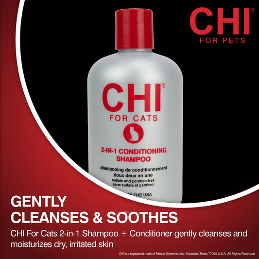 01CHI PETS CAT 2 IN 1 CONDITIONING SHAMPOO
