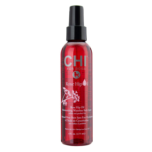 CHI PETS FOR DOGS ROSE HIP OIL MOISTURIZING WATERLESS BATH SPRAY ( DOGS )