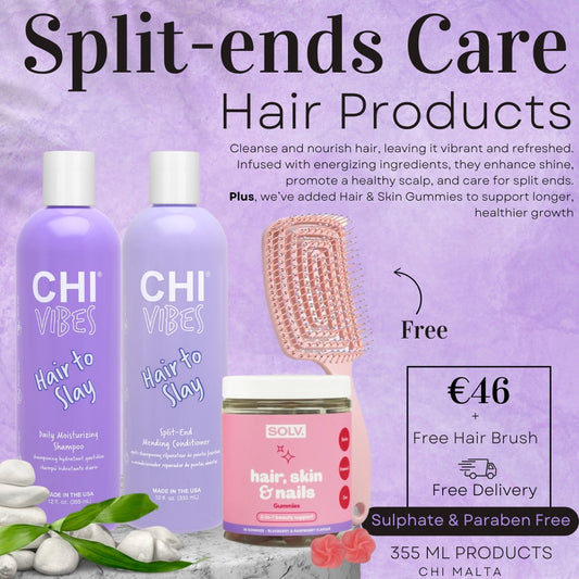 Split-Ends Care Vibes Set + Free Brush