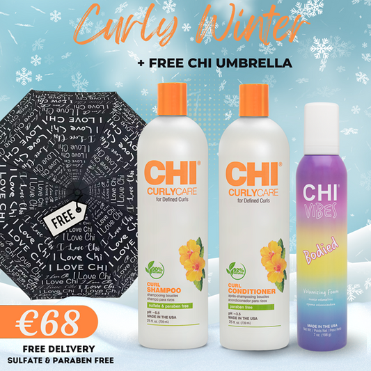 CURLY CARE WINTER TRIO + UMBRELLA