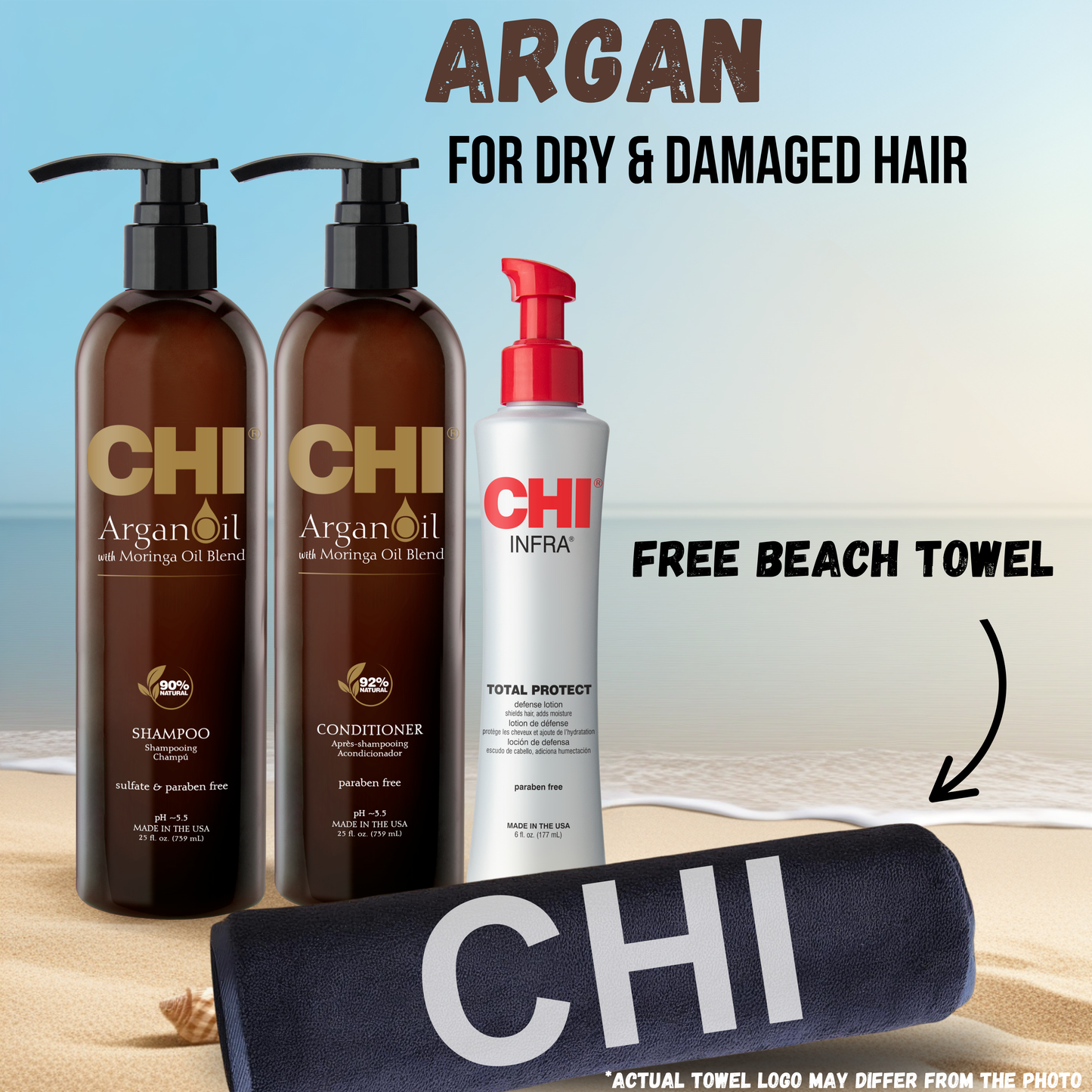 CHI Argan + Free Beach Towel