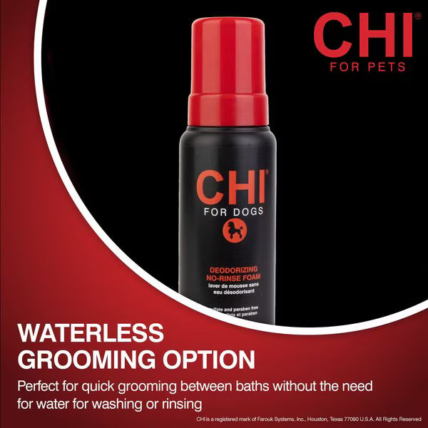 CHI PETS CAT DEODORIZING WATERLESS FOAM WASH
