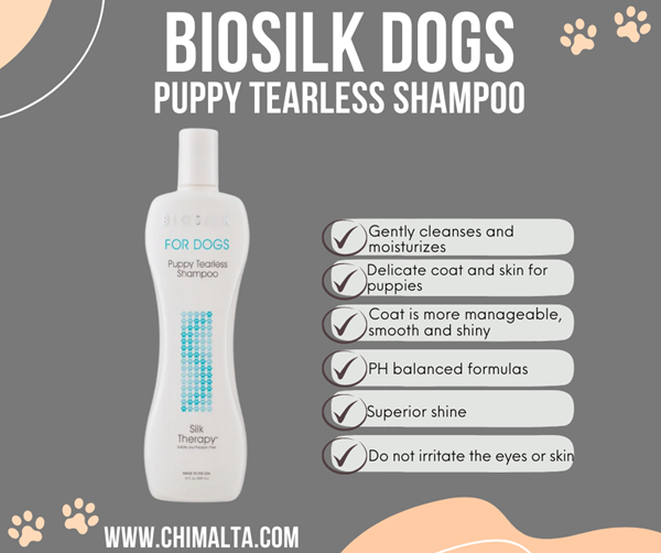 Biosilk Pets Puppy Tearless Shampoo 355Ml for dogs