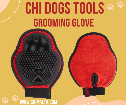 CHI Pets Dog Grooming Glove with bamboo for Dogs