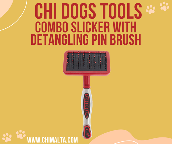 CHI Pets Combo Slicker With Detangling Pin For Dogs