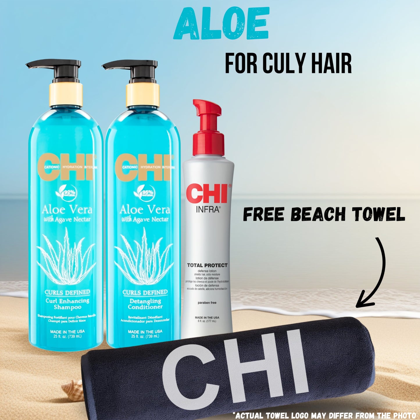 CHI Aloe vera + Beach Towel