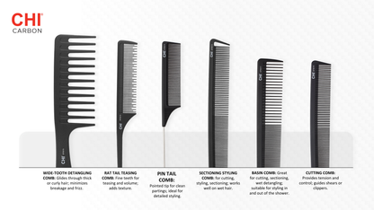 CHI Carbon Rat Tail Teasing Comb 9.25"