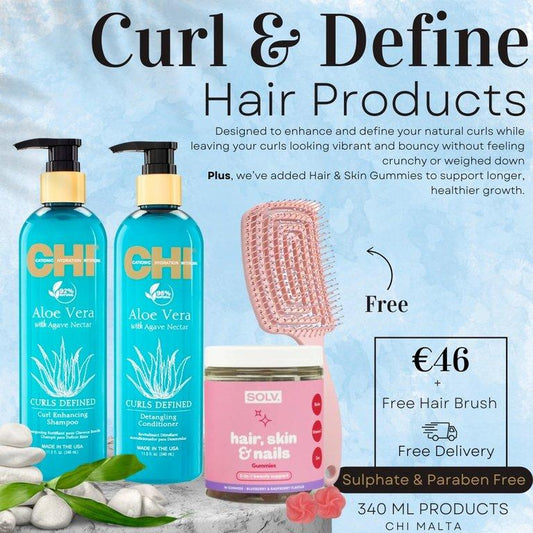 Curl & Define CHI Aloe Set + Free Brush