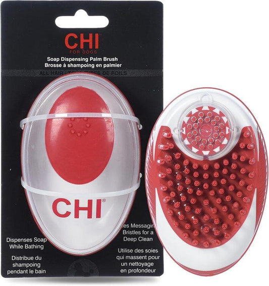 CHI Soap Dispensing Palm Brush for Dogs