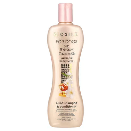 Biosilk 2-in-1 Shampoo & Conditioner Jasmine & Honey 355ml for dogs
