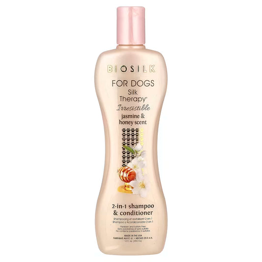 Biosilk 2-in-1 Shampoo & Conditioner Jasmine & Honey 355ml for dogs