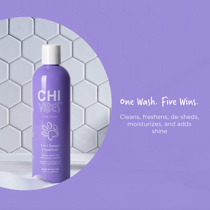 CHI Vibes For Dogs 5-in-1 Shampoo & Conditioner 12 fl. oz. (355 ml)