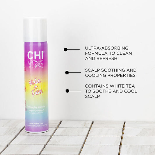 CHI VIBES - WAKE + FAKE DRY SHAMPOO 150ML