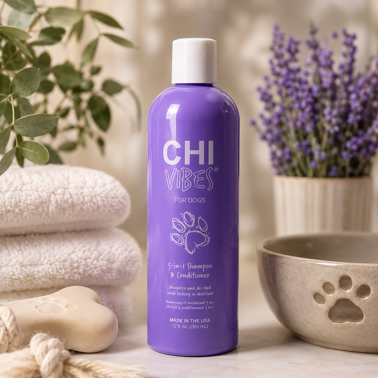 CHI Vibes For Dogs 5-in-1 Shampoo & Conditioner 12 fl. oz. (355 ml)