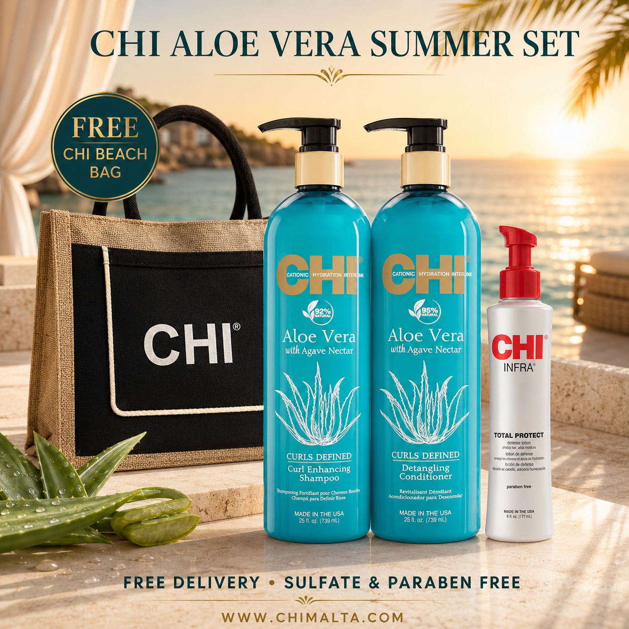 CHI Aloe Vera + CHI Bag