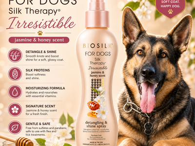 Biosilk 2-in-1 Shampoo & Conditioner Jasmine & Honey 355ml for dogs