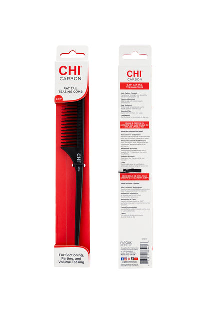 CHI Carbon Rat Tail Teasing Comb 9.25"