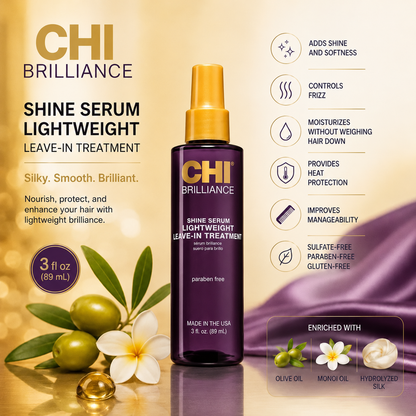 DEEP BRILLIANCE SERUM LIGHT WEIGHT LEAVE-IN TREATMENT 3 Oz. 89 Ml